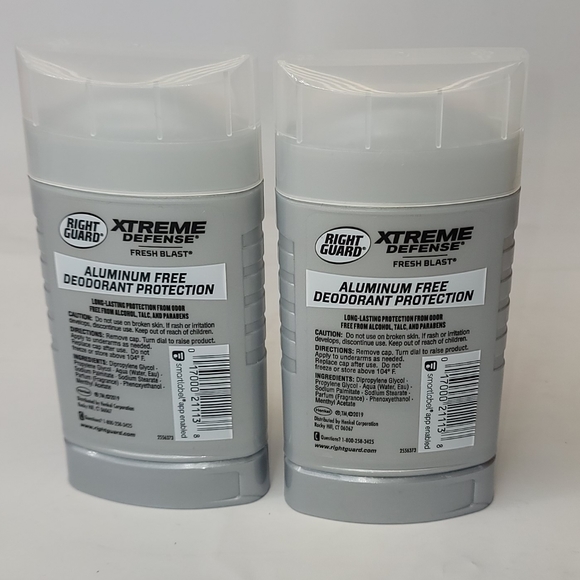 2 Right Guard Xtreme Defense Fresh Blast Antipersp - Picture 2 of 2